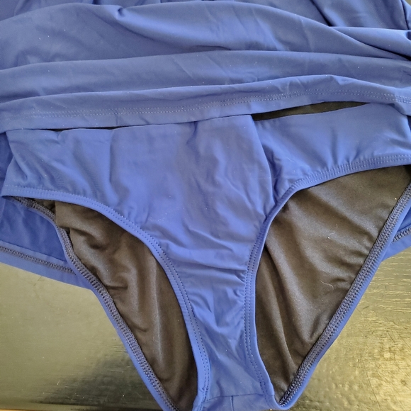 Athena 1 piece bathing suit, blue 🩱 SZ 10 - Picture 6 of 7